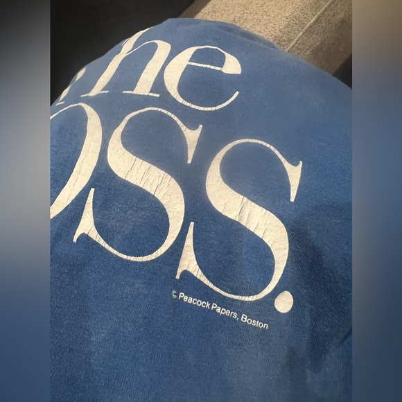 Vintage The Boss Peacock Papers T-shirt Distressed 1980’s - Picture 3 of 7